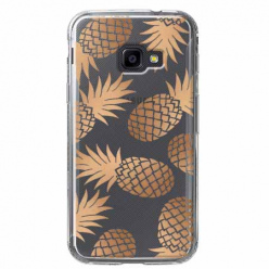 Etui na Samsung Galaxy Xcover 4 - Złote ananasy.