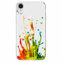 Etui na telefon Apple iPhone XR - Kolorowy splash.