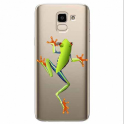 Etui na Samsung Galaxy J6 2018 - Zielona żabka.