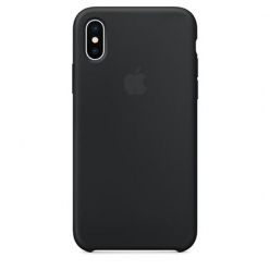 Oryginalne etui Apple na iPhone XS Silicone Case - Czarny
