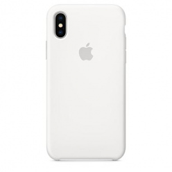 Oryginalne etui Apple na iPhone XS Silicone Case - Biały