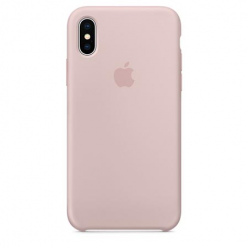 Oryginalne etui Applena iPhone XS Silicone Case - Różowy