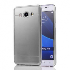 Samsung Galaxy J5 2016 mirror lustro silikonowe etui TPU - Srebrne