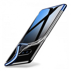 Etui na Samsung Galaxy S10 - silikonowe platynowane SLIM - Niebieski.
