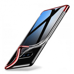 Etui na Samsung Galaxy S10 - silikonowe platynowane SLIM - Czerwony.