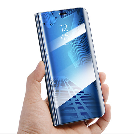 Etui na Samsung Galaxy S10e - Flip Clear View z klapką - Niebieski.
