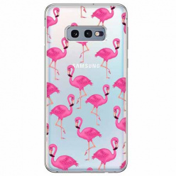 Etui na Samsung Galaxy S10e - Różowe flamingi.