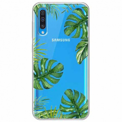 Etui na Samsung Galaxy A50 - Zielone liście palmowca