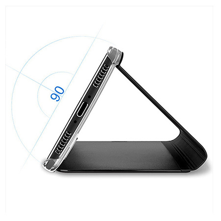 Etui na Samsung Galaxy A50 - Flip Clear View z klapką - Czarny.