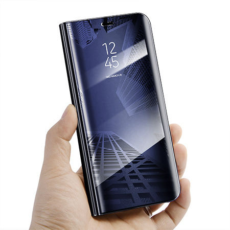 Etui na Samsung Galaxy A50 - Flip Clear View z klapką - Granatowy.