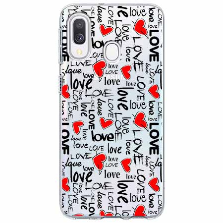 Etui na Samsung Galaxy A40 - Love, love, love…