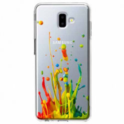 Etui na Galaxy J6 Plus - Kolorowy splash.