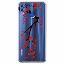 Etui na Huawei Honor 8X - Krzew kwitnącej wiśni.