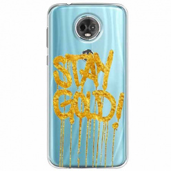 Etui na Motorola E5 Plus - Stay Gold.