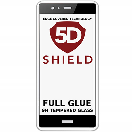Huawei P9 Lite mini hartowane szkło 5D Full Glue - Czarny