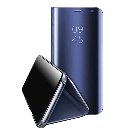 Etui na Samsung Galaxy A70 - Flip Clear View z klapką - Granatowy.