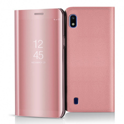Etui na Samsung Galaxy A10 - Flip Clear View z klapką - Różowy.
