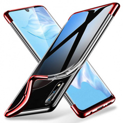 Etui na Xiaomi Mi 9 SE - platynowane SLIM - Czerwony