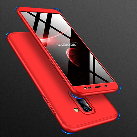 Etui na telefon Samsung Galaxy A6 Plus 2018 - Slim MattE 360 - Czerwony.