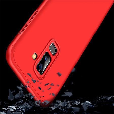 Etui na telefon Samsung Galaxy A6 Plus 2018 - Slim MattE 360 - Czerwony.