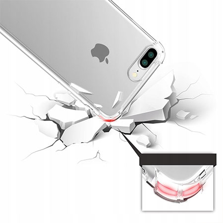 iPhone 8 plus Air-Shock Corner przezroczyste etui silikonowe.