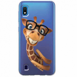 Etui na Samsung Galaxy A10 - Żyrafa w okularach.
