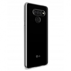 LG Q60 silikonowe crystal case - bezbarwne.