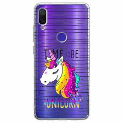 Etui na Xiaomi Redmi Note 7 Pro - Time to be unicorn - Jednorożec.