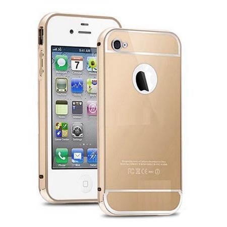 iPhone 5 5s etui aluminium bumper case złoty