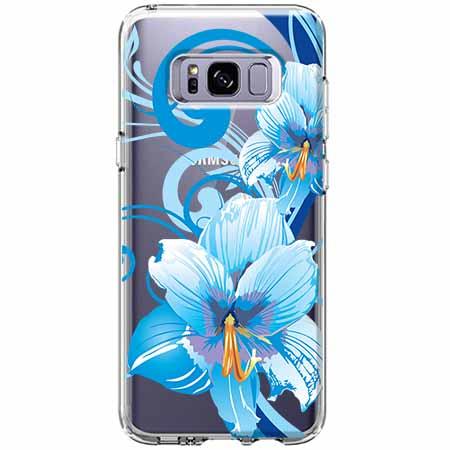Etui na Galaxy S8 Plus - Niebieski kwiat północy.