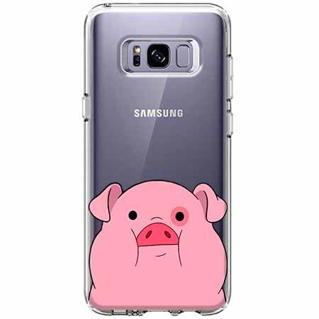 Etui na Galaxy S8 Plus - Słodka różowa świnka.