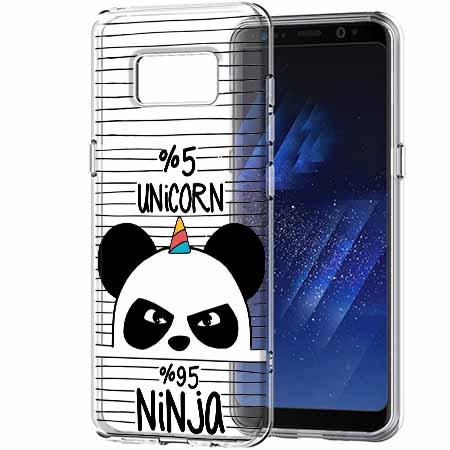 Etui na Galaxy S8 Plus - Ninja Unicorn - Jednorożec.
