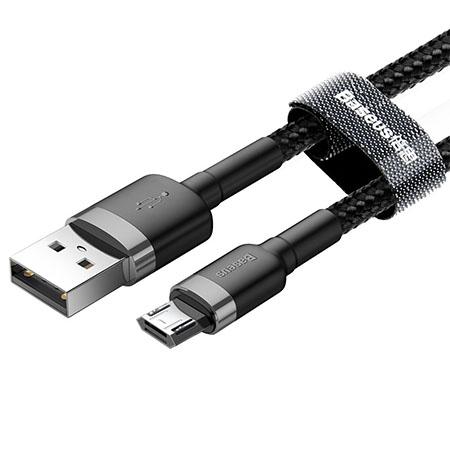 Baseus kabel Micro - USB Nylonowy 1m - Czarny
