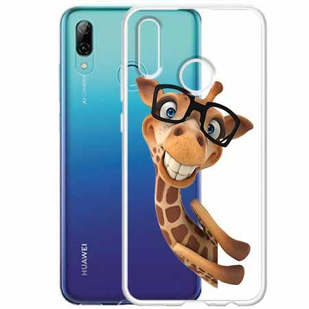 Etui na Huawei P Smart Z - Żyrafa w okularach.