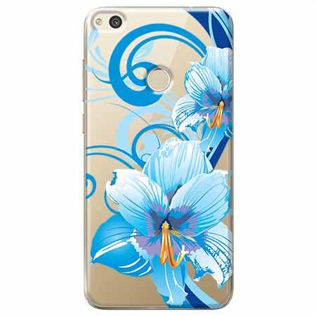Etui na Huawei P9 Lite 2017 - Niebieski kwiat północy.