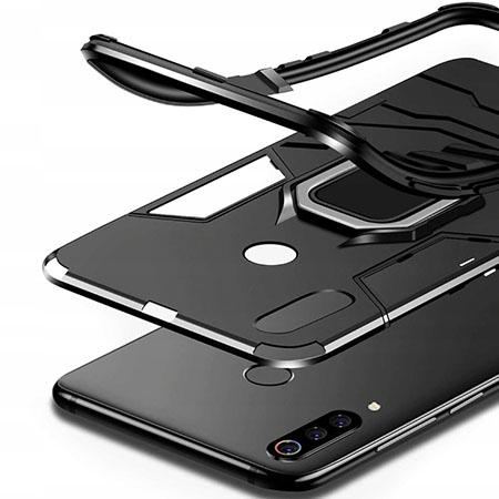 Etui na Xiaomi Mi A3 - pancerne Ring - Czarny.