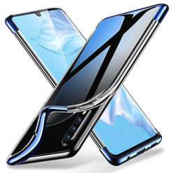 Etui na Galaxy A50 - platynowane SLIM - Niebieski