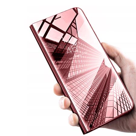 Etui na Samsung Galaxy A51 - Flip Clear View z klapką - Różowy.